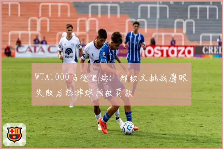 WTA1000马德里站：郑钦文挑战鹰眼失败后怒摔球拍被罚款